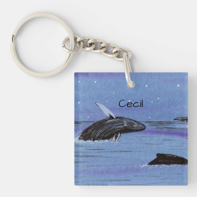 Whales Key Ring (Front)