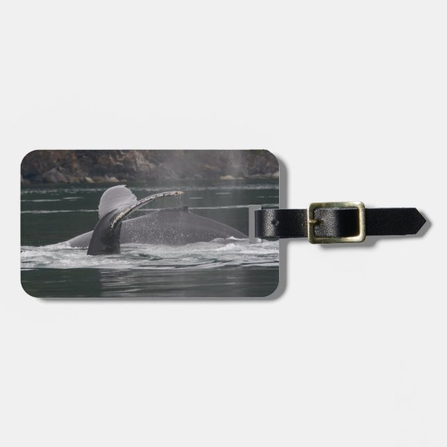 whales luggage tag (Front Horizontal)