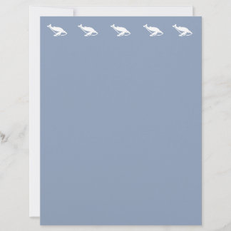 Whales Nautical Ocean Custom Letterhead