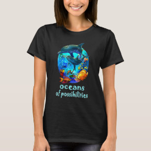 Whales Oceans Of Possibilities Summer Reading 2022 T-Shirt