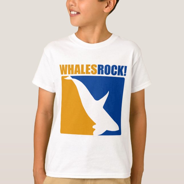 Whales Rock! T-Shirt (Front)