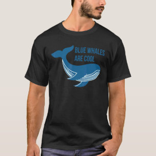 Whales Sea Ocean Mammal Swimming Fish Diving Blue T-Shirt