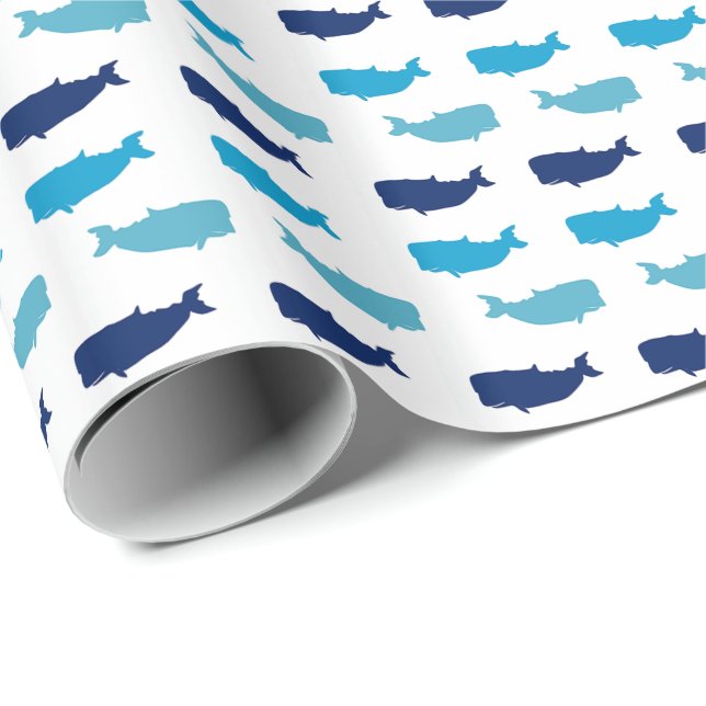 Whales Wrapping Paper (Roll Corner)