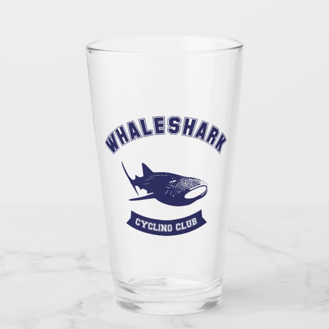 Whaleshark Cycling Club Glass (Front)