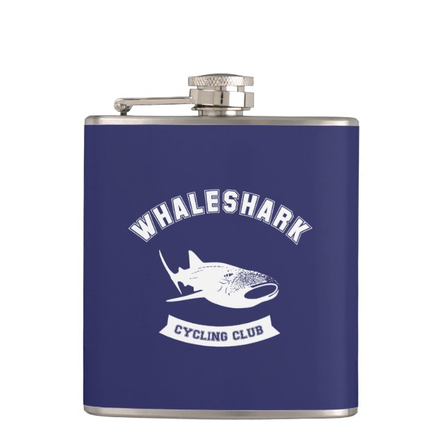 Whaleshark Cycling Club Hip Flask (Front)