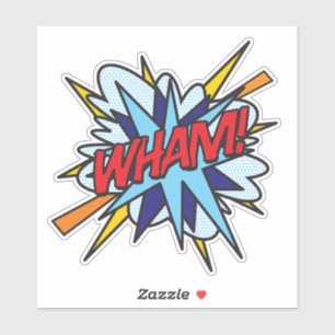 WHAM Fun Retro Comic Book Pop Art