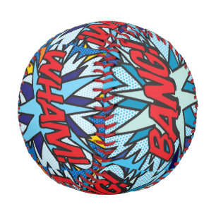 WHAM Fun Retro Comic Book Pop Art Baseball