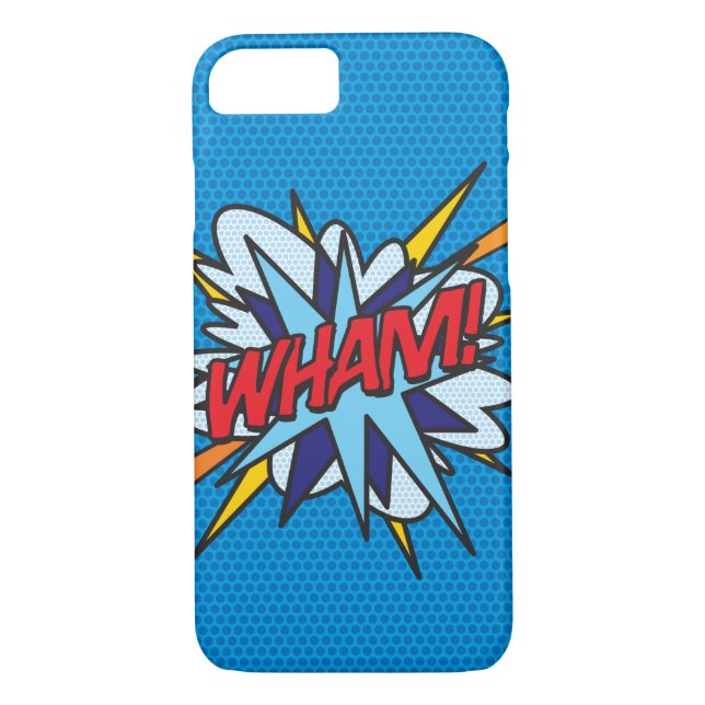 WHAM Fun Retro Comic Book Pop Art Case-Mate iPhone Case (Back)