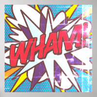 WHAM Fun Retro Comic Book Pop Art