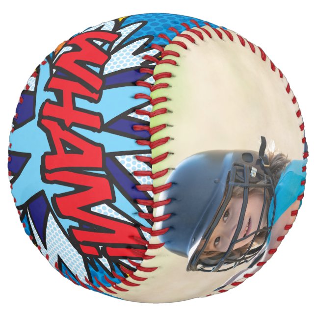 WHAM Personalised Team Name Number Photo Softball (Angled)