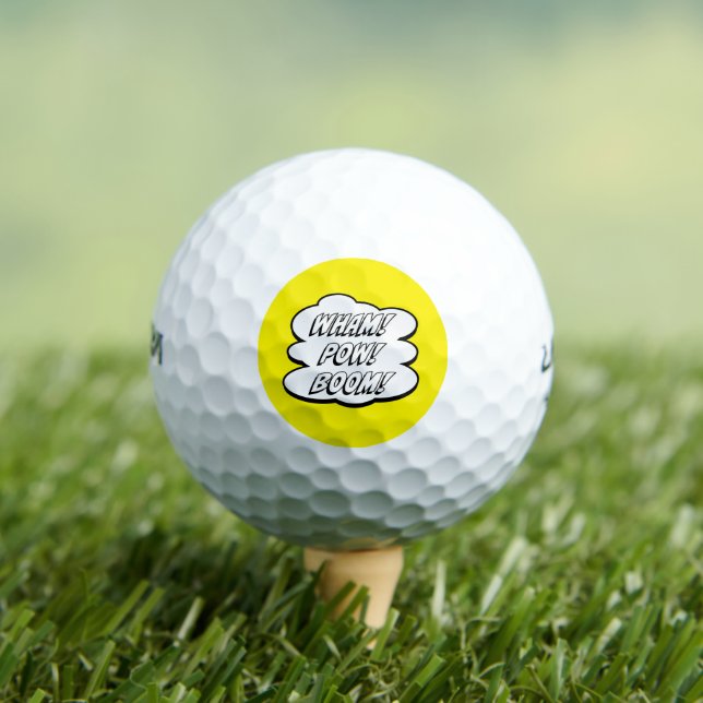 WHAM! POW! BOOM! Comic Book Inspired Golf Balls (Insitu Tee)