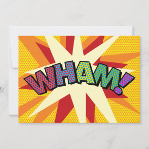 WHAM Your Message Speech Bubble Fun Retro Announcement