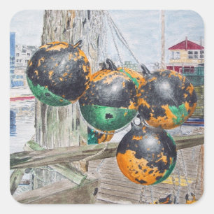 Wharf Bumpers Artwork Square Sticker