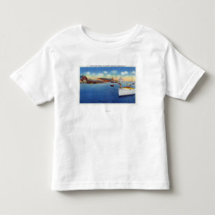 Wharf Scene Showing the Skipper Ship Toddler T-Shirt