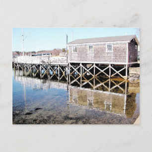 Wharf - York Harbour ink sketch Postcard