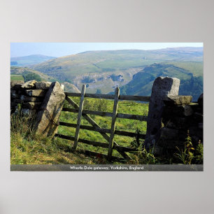 Wharfe Dale gateway, Yorkshire, England Poster