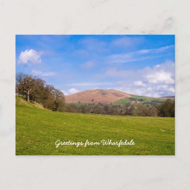 Wharfedale scenery postcard (Front)