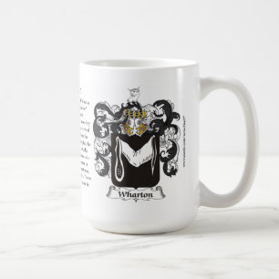 Wharton, the Origin, the Meaning and the Crest Coffee Mug