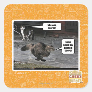 whassup, George? Square Sticker