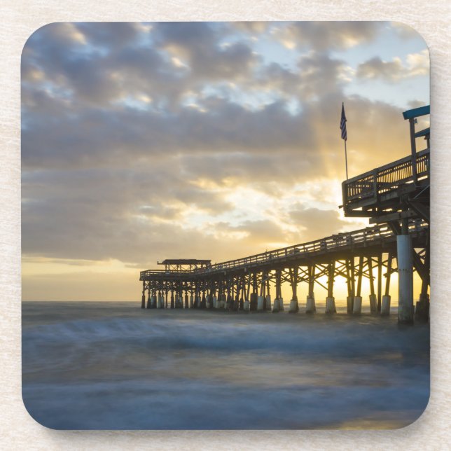 What A Cocoa Beach Morning Coaster (Front)