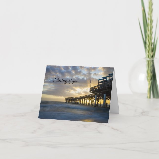 What A Cocoa Beach Morning Thinking Of You Card (Front)