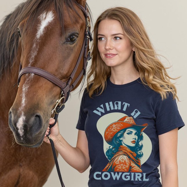 What A Cowgirl Vintage Coquette T-Shirt (What A Cowgirl Vintage Coquette T-Shirt.)