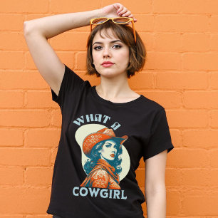 What A Cowgirl Vintage Flair T-Shirt