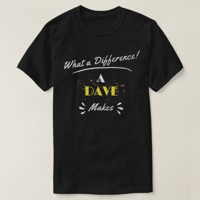What A Difference A Dave Makes, Funny animals goku T-Shirt (Design Front)