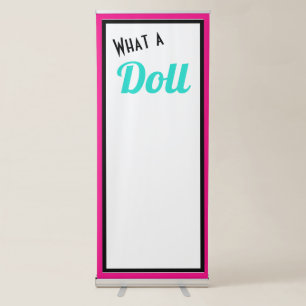 What a Doll Selfie Background Retractable Banner