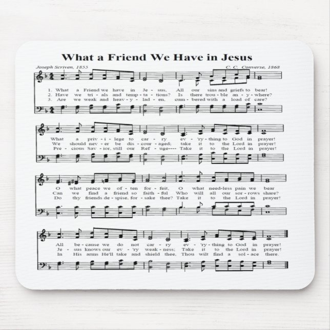 WHAT A FRIEND -MOUSEPAD MOUSE MAT (Front)