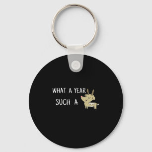 What A Fun Deer Moment Retro Style Key Ring