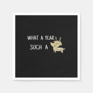What A Fun Deer Moment Retro Style Napkin