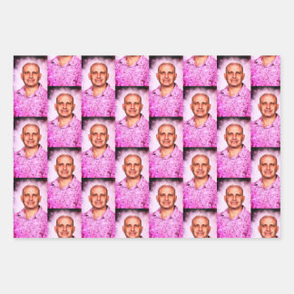 What a gift! Wrapping Paper Flat Sheet Set of 3