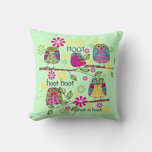 What a Hoot Owls Pillow