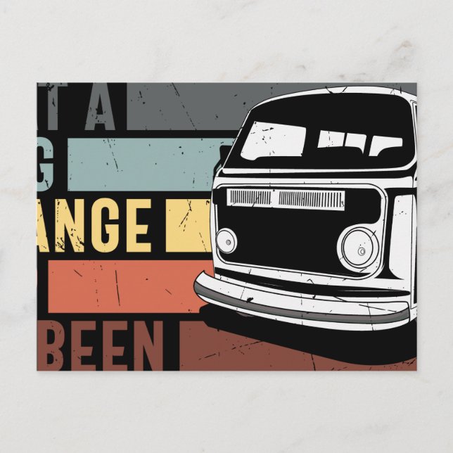 What A Long Strange Trip It’s Been Announcement Postcard (Front)