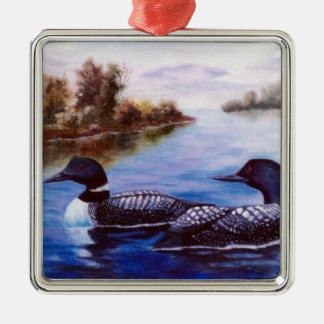 What A Pair Loon Metal Tree Decoration
