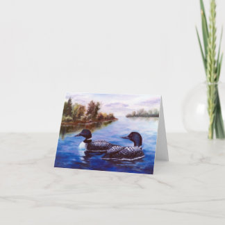 What A Pair Loon Notecard