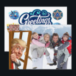 What a PHOTOBOMB Hanukkah Jewish Holy Days Holiday Card<br><div class="desc">See my COLLECTIONS please or type in MY search box. This is strictly for a cute Jewish Holy Day card; yet, I have posted some today applicable for any occasion - all year. I will also remove the photobomb on some later. Have fun with this by exchanging the photo for...</div>