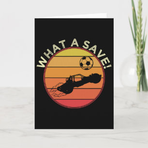 What A Rescue Vintage Retro Rocket Soccer Car Leag Card
