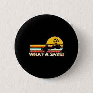 What A Retro Rocket Soccer Car League  6 Cm Round Badge