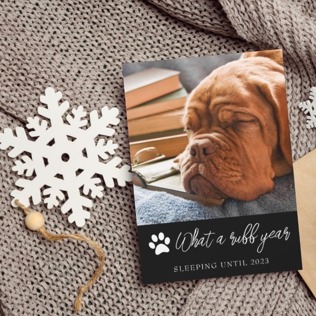 What A Ruff Year Photo Christmas Card (Creator Uploaded)