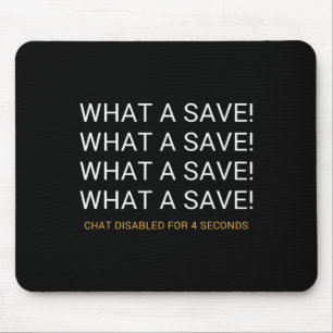 What A Save Chat Disabled Rocket Soccer Game Mouse Mat