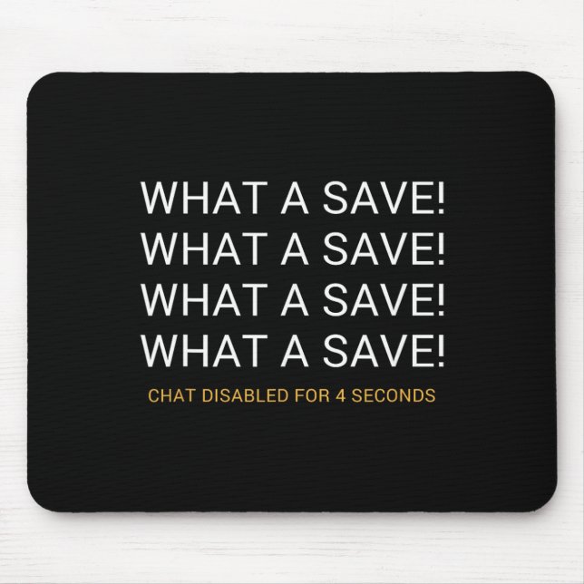 What A Save Chat Disabled Rocket Soccer Game  Mouse Mat (Front)