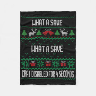 What A Save Chat Disabled Vintage Retro Rocket Soc Fleece Blanket