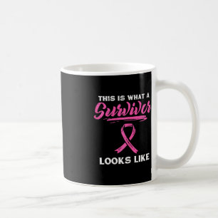 What A Survivor Looks Like Breast Cancer Awareness Coffee Mug