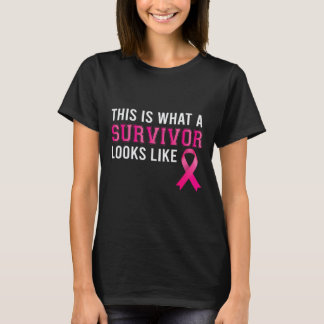 What A Survivor Looks Like Breast Cancer Awareness T-Shirt
