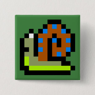 What a Swell Snail Shell! 15 Cm Square Badge
