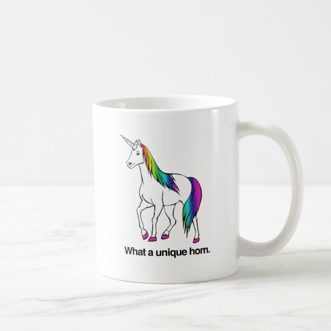 WHAT A UNIQUE HORN -.png Coffee Mug (Right)
