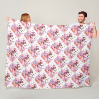 What a Whimsical World Gal Fleece Blanket