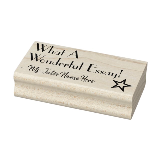 "What A Wonderful Essay!" Instructor Rubber Stamp (Stamp)